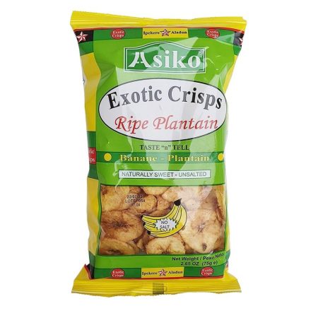 Asiko Exotic Chips - Unsalted 75g